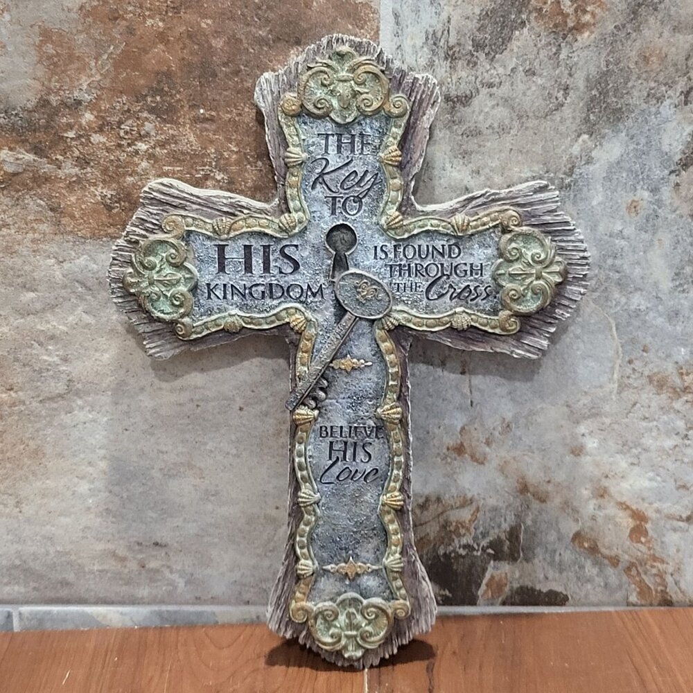 Spiritual Harvest Believe His Love Cross Wall Hanging